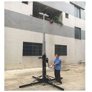 Hand Crank Chiếu Sáng Di Động <span class=keywords><strong>Truss</strong></span> Lift/Nâng Ánh Sáng Bằng Tay/Tháp Ánh Sáng Kính Thiên Văn - Product Image 1