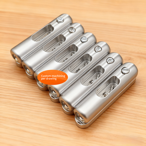 Pont de guitare électrique à corde unique en acier inoxydable CNC EDM, avec gorge inférieure en tube de laiton fendu, noir/doré/gris argenté - Product Image 1