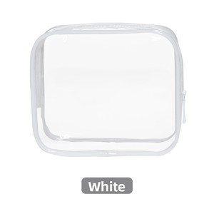 Ensemble de 3 trousses de toilette personnalisées à motif floral bleu, grande trousse de voyage à fleurs bleues, trousse de maquillage en coton PVC - Product Image 2