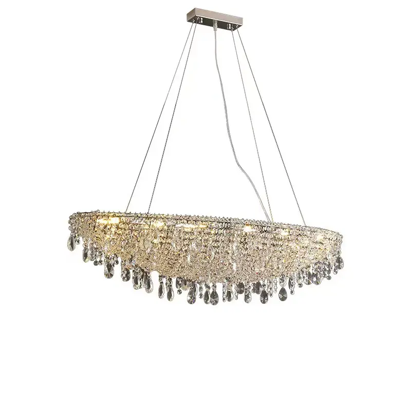 Light luxury modern restaurant crystal chandelier creative design high-end villa living room lamps