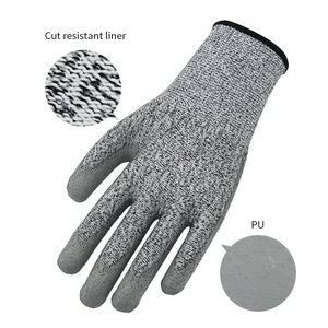 13g HPPE Liner Plam Guantes DE SEGURIDAD RECUBIERTOS DE <span class=keywords><strong>PU</strong></span> Equipo de protección personal Guantes DE TRABAJO DE SEGURIDAD RECUBIERTOS DE PALMA para la construcción - Product Image 5