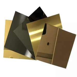 Sheet Gold Cold <strong>Rolled</strong> Stainless Steel <strong>Mirror</strong> Finish Stainless Steel ASTM Wall Plates Metal Plate Wall Decor Within 7 Days 1 Ton - Product Image 1