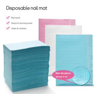 50pcs Disposable Paper Tattoo Cleaning Pads <b>Square</b> Double <b>Sided</b> Nail <b>Table</b> Mat Manicure Work Pads - Product Image 2