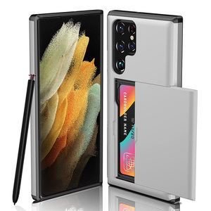 เคสโทรศัพท์มือถือ <span class=keywords><strong>Samsung</strong></span> Galaxy S23 Ultra แบบสองชั้น ป้องกันอย่างดี พร้อมช่องใส่บัตรแบบซ่อน ดีไซน์บางเฉียบ - Product Image 4