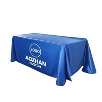 Nappes en Spandex avec Logo Personnalisé, Forme Rectangulaire Pliante, Housse de Table pour Hôtel et Restaurant