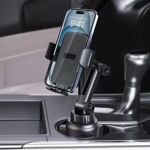 Car Phone Holder Mount Mobile Phone Holders Cup Mount Tightly Grip Design 360 Rotational Adjustable Car Cup Holder For Car