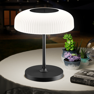 Solar Mushroom <b>Table</b> Lamp 2-in-1 Indoor Desk & Outdoor Garden Light 3.2V 4000mAh LiFePO4 Battery White Warm Portable Night Light - Product Image 5