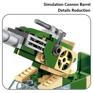 Série militaire JKC7611 modèle de bloc de pistolet Anti-aérien monté sur véhicule enfants éducatif assembler bloc de construction jouet garçon cadeau - Product Image 4