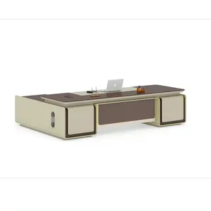 2024 New Product Ideas High Quality Manager Table Executive Table Office Desk L Shaped With Side Extension