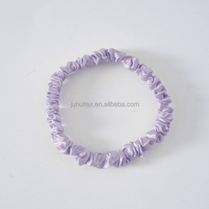 Accesorios para el cabello para niña y mujer, lazos de seda 100% de 19mm, Scrunchies ajustados de seda elásticos personalizados, venta al por mayor - Product Image 6