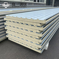 Panneau sandwich de toiture en polyuréthane PU, panneau de toiture isolé PIR pour maison préfabriquée et entrepôt