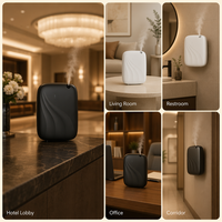 Diffuseur d'arômes sans eau 400 ml, machine à parfum Bluetooth, montage mural pour toilettes publiques, salle de bain, bureau