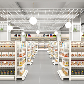 Étagères double face en acier laminé à froid pour supermarchés, <span class=keywords><strong>pharmacie</strong></span>, épicerie, présentoir en métal à vendre - Product Image 3