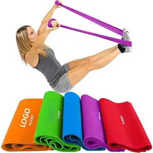 Widerstandsband (5-teiliges Set) - Elastische Trainingsgeräte - Gerades Dehnungs-Fitnesstraining für Beine, Yoga-Stretch