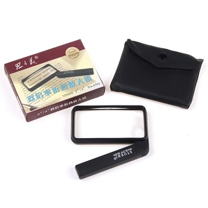 แว่นขยายแบบพับได้ทรงสี่เหลี่ยมผืนผ้า รุ่น STOEMI 6701 ทำจากอะคริลิก PMMA พร้อมด้ามจับ - Product Image 6