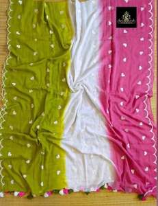 Robe en soie/coton Azrak à carreaux Tassar, motif asymétrique, écologique, séchage rapide, poids moyen, tissée, densité 6868, pour mariage de filles - Product Image 2