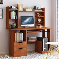 Meja Kantor Kamar Tidur Modern Sederhana Tipe Baru Harga Menarik dengan Rak Buku