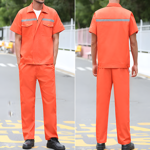 Ropa de trabajo de algodón reflectante personalizada, mecánico, construcción Industrial, minería de petróleo, ropa de trabajo, traje, uniforme de trabajo - Product Image 3