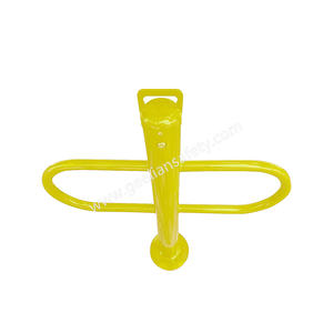 Porte-route en acier robuste avec base amovible-Support de stationnement commercial extérieur portable et mobile bollord - Product Image 3