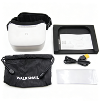 Lunettes FPV Walksnail Avatar HD L 4,5 pouces 1080P avec suivi de tête intégré et antenne 4,9 dBi pour VTX Avatar HD et drones de course FPV