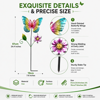 Vente en gros usine MIAO – Inserts métalliques artisanaux personnalisables avec finition thermolaquée pour la décoration de jardins