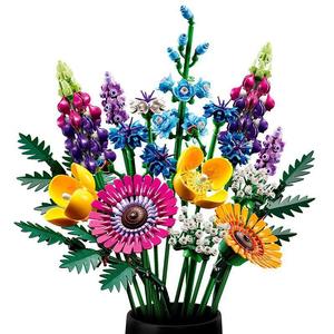 Rich Golden Orchid Moonlight Princess Blooming Flowers Children Educational ABS <b>Plastic</b> Building <b>Blocks</b> - Product Image 6