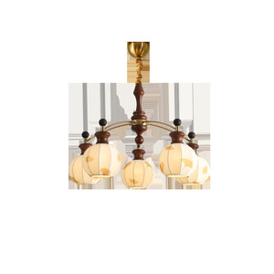 French Retro Style Chandelier Multi Head E27 <b>LED</b> <b>Light</b> Gold Body Bedroom Study Lighting - Product Image 5