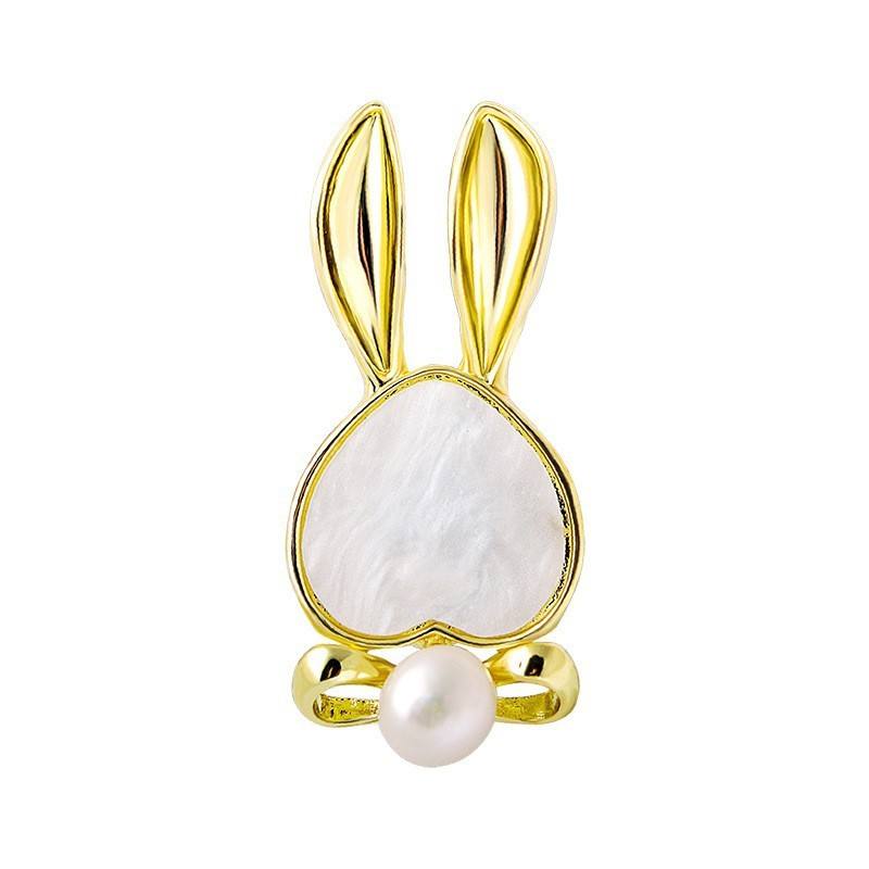 xz4225 Rabbit Brooch
