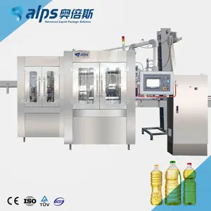 Complete Automatic Cooking Oil Pet Bottle Filling And Capping Machine Line