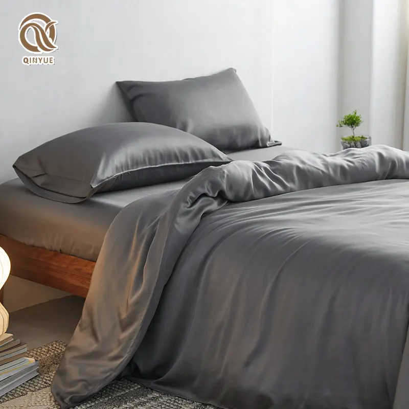 Wholesale Luxury Soft And Silky 200tc Natural Cooling 100% Viscose Bamboo Bed Sheets Bamboo Sheets Bedding Set