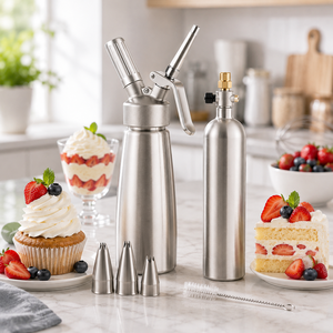 อุปกรณ์เตรียมขนมเกรดอาหารสำหรับการใช้ทำวิปครีม - Product Image 1