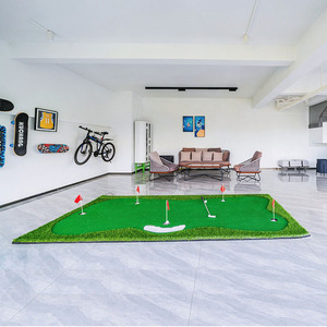 Dispositivo de práctica de putting verde de simulación de golf, alfombrilla de césped artificial, verde portátil móvil de golf - Product Image 4