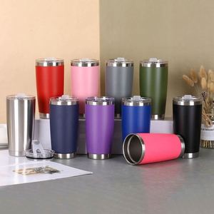 Stainless Steel Tumbler Cup 20oz Double Wall Vacuum <b>Insulated</b> Travel <b>Mug</b> Powder Coated Coffee <b>Mug</b> - Product Image 4