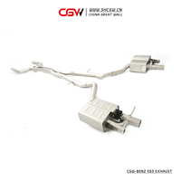 Système de tuyauterie d'échappement, silencieux, système cat-back pour Mercedes Benz AMG E63 2012-2017
