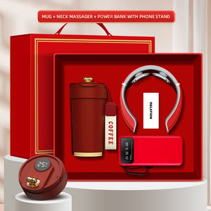 Bestseller Werbe-Geschenkset mit Individuellem Logo: Tasse / Nackenmassagegerät / Powerbank – Geschenke zur Mitarbeiterwertschätzung - Product Image 1