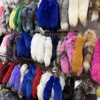 Promotion : Porte-clés tendance en forme de queue de renard, breloque de sac à pompon queue de loup, chaîne de fixation pour enfants et femmes, idéal comme cadeau