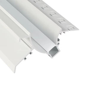 Nuovo Design Profilo in Lega di Alluminio <span class=keywords><strong>6063</strong></span> T5 con LED Integrato per Battiscopa, Colore Bianco, per Decorazioni Soggiorno, Tagliabile - Product Image 1