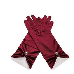 Gants de mariée élégants à cinq doigts Performance Lolita JK Gants de mariage perlés pour femmes Mitaines de conduite coréennes - Product Image 5