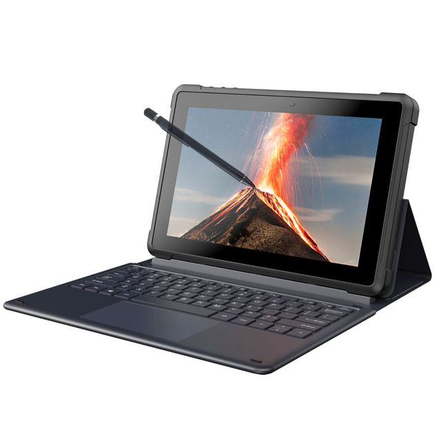 HiDON 10.1 Inch Android Tablet PC with Keyboard case and Active Stylus Pen for Education Octa Core 2 in 1 Tablets