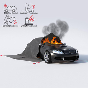 Mantas contra incendios para automóviles eléctricos de alta calidad 3X4 m 6X8 m 10X10 m Tela resistente al fuego de fibra de vidrio para automóviles - Product Image 6