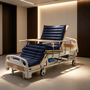 Cama de Cuidado Manual Semicurva con Configuración Personalizada, Estructura Antideslizante Lateral, Elevación de Respaldo y Elevación de Piernas para Instituciones Médicas - Product Image 6