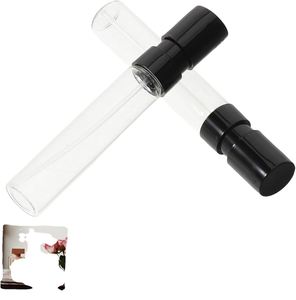 Luxury Fancy <b>Mini</b> Crimp 1.5ml 2ml Clear Glass Empty Vial <b>Sprays</b> <b>Bottle</b> Atomizer Perfume Sample <b>Bottles</b> Screen Printing - Product Image 1