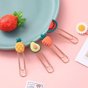 Factory Custom Durable Paperclip Cartoon Soft PVC 3D Paper Clip <b>Bookmark</b> - Product Image 4