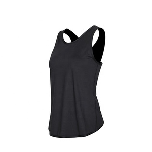 Proveedor Profesional sin mangas Cruz chaleco Yoga sujetador de Yoga de <span class=keywords><strong>la</strong></span> mujer camiseta <span class=keywords><strong>gimnasio</strong></span> Fitness deporte, ropa - Product Image 3
