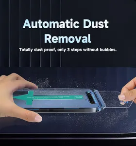 Защита экрана из закаленного стекла от пыли для Samsung S24Ultra, набор инструментов для легкой установки, функция защиты от шпиона для мобильного телефона