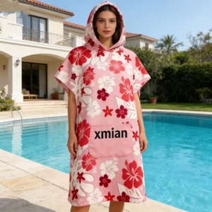 Toalla con Capucha de Algodón Personalizada de Secado Rápido, Tejida y Ecológica, Multiusos <span class=keywords><strong>para</strong></span> el Hogar, <span class=keywords><strong>la</strong></span> Playa, <span class=keywords><strong>la</strong></span> Piscina y el Gimnasio - Product Image 6