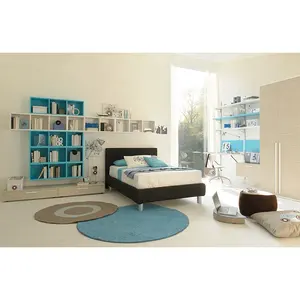 Nova 20ka057 e1 padrão design simples crianças, quarto das crianças, conjunto, estofados, crianças, cama