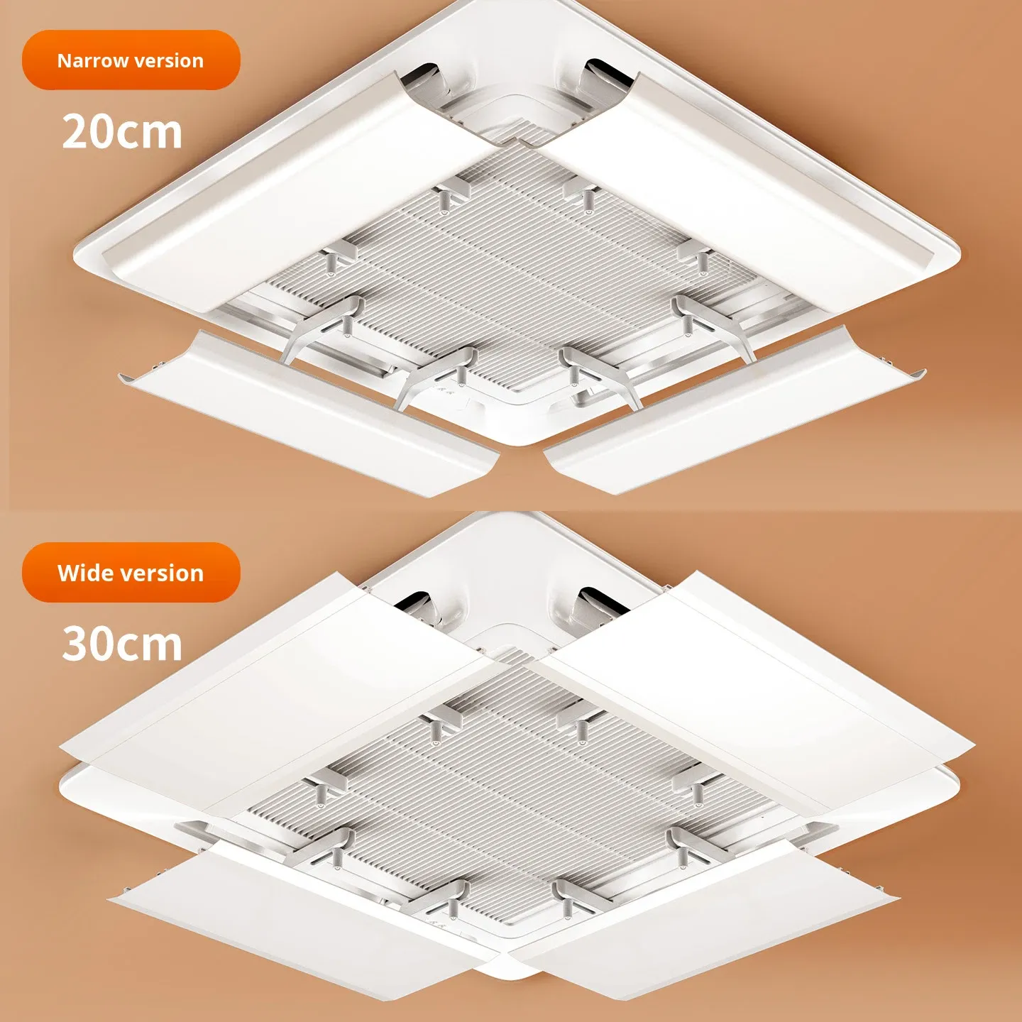 Central Air Conditioner Wind Baffle <strong>Guide</strong> Heating Outlet Anti-Direct Blow Ceiling Universal