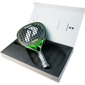 Logotipo personalizado de lujo negro mate cartón rígido forma de libro Cierre magnético paleta embalaje raqueta de <span class=keywords><strong>Pádel</strong></span> caja de regalo con <span class=keywords><strong>bandeja</strong></span> de espuma - Product Image 2