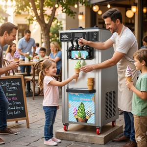 Countertop Soft <strong>Ice</strong> Cream <strong>Machine</strong> Commercial <strong>Small</strong> Frozen Yogurt Maker Milkshake <strong>Machine</strong> 1 Year Warranty <strong>Ice</strong> Cream <strong>Machine</strong> - Product Image 5